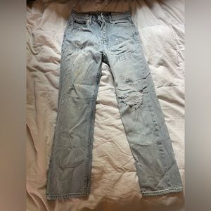 Gap 1969 straight leg jeans with paint splatter 0/25